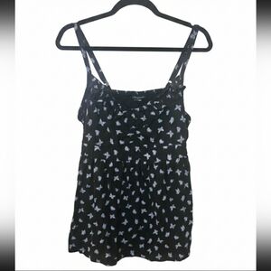 Torrid 1 Butterfly Print Babydoll Cami Tank